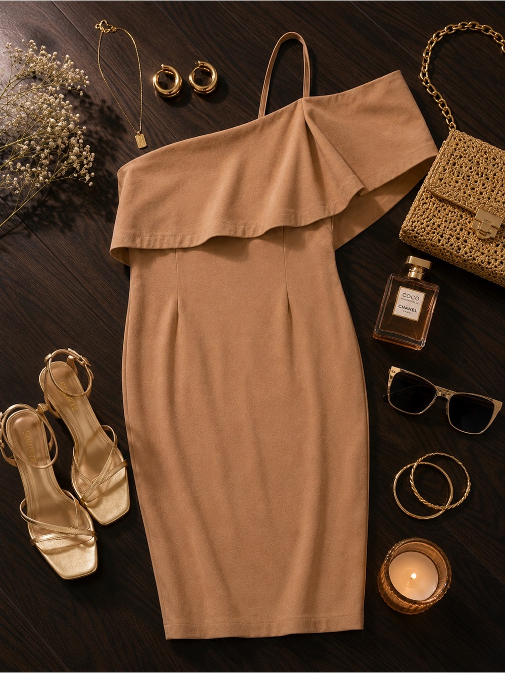 Vesper One-Shoulder Mini Dress | UK 14 / US 10